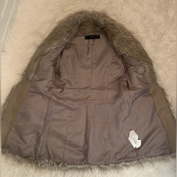 Zara faux fur vest, like new condition - Picture 3 of 4